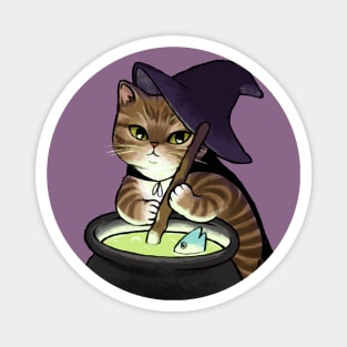 Olaphe the Witch Cat Magnet